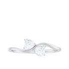 Heart Shape Lab Grown Diamond Toi Et Moi Promise Ring Lab - ( EF-VS ) - Rosec Jewels
