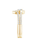 Heart Shape Lab Grown Diamond Bridal Ring Set Lab - ( EF-VS ) - Rosec Jewels