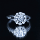 Lab Grown Diamond Nature Inspired Flower Engagement Ring Lab - ( EF-VS ) - Rosec Jewels