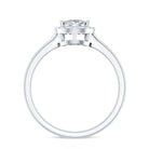 Classic Lab Grown Diamond Teardrop Engagement Ring with Halo Lab - ( EF-VS ) - Rosec Jewels