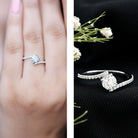 Lab Grown Diamond Solitaire Promise Engagement Ring Lab - ( EF-VS ) - Rosec Jewels