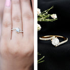 Lab Grown Diamond Solitaire Promise Engagement Ring Lab - ( EF-VS ) - Rosec Jewels