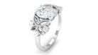 Nature Inspired Lab Grown Diamond Solitaire Engagement Ring Lab Grown Diamond - ( EF-VS ) - Color and Clarity - Rosec Jewels