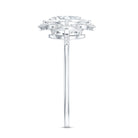 Certified 2 Carat Moissanite Vintage Inspired Engagement Ring in Silver D-VS1 92.5 Sterling Silver - Rosec Jewels
