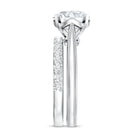 Rosec Jewels-IGI Documented 3 Carat Lab Grown Diamond Solitaire Bridal Ring Set
