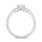 Rosec Jewels-2 Carat Lab Grown Pink Diamond Emerald Cut Solitaire Engagement Ring IGI Certified