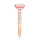 IGI Verified 2 Carat Lab Grown Pink Diamond Side Stone Engagement Ring Fancy Pink - VS1 - Rosec Jewels
