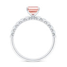 IGI Verified 2 Carat Lab Grown Pink Diamond Side Stone Engagement Ring Fancy Pink - VS1 - Rosec Jewels