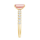 IGI Verified 2 Carat Lab Grown Pink Diamond Side Stone Engagement Ring Fancy Pink - VS1 - Rosec Jewels