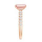 Rosec Jewels-IGI Certified 2 Carat Lab Grown Pink Diamond Emerald Cut Engagement Ring