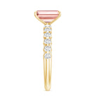 Rosec Jewels-IGI Certified 2 Carat Lab Grown Pink Diamond Emerald Cut Engagement Ring