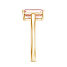 Rosec Jewels-3 Carat Lab Pink Diamond Emerald Cut Solitaire Engagement Ring with IGI Certificate