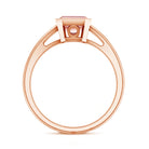 Rosec Jewels-IGI Graded 2 Carat Emerald Cut Split Shank Engagement Ring with Lab Grown Pink Diamond