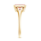 Rosec Jewels-IGI Graded 2 Carat Emerald Cut Split Shank Engagement Ring with Lab Grown Pink Diamond