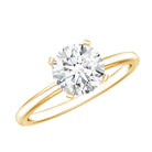 Peg Headset Solitaire Moissanite Ring for Women D-VS1 - Rosec Jewels