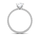 2.75 CT Certified Moissanite Solitaire Engagement Ring Moissanite - ( D-VS1 ) - Color and Clarity - Rosec Jewels