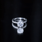 Certified 2 Carat Moissanite Solitaire Engagement Ring in Sterling Silver D-VS1 92.5 Sterling Silver 7 - Rosec Jewels