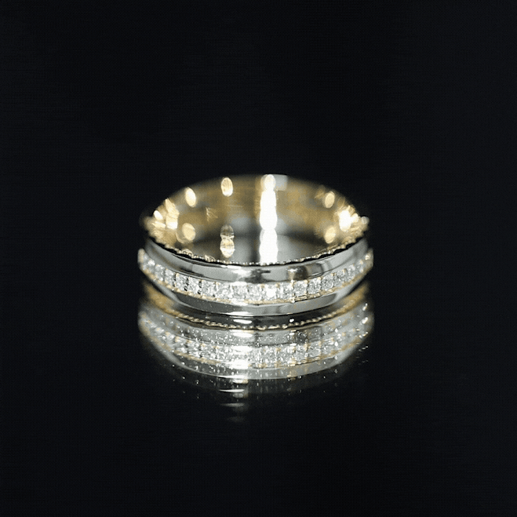 Certified Moissanite Classic Wedding Band Ring D-VS1 - Rosec Jewels