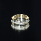 Certified Moissanite Classic Wedding Band Ring D-VS1 - Rosec Jewels