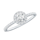 Certified Moissanite Promise Ring For Engagement D-VS1 - Rosec Jewels