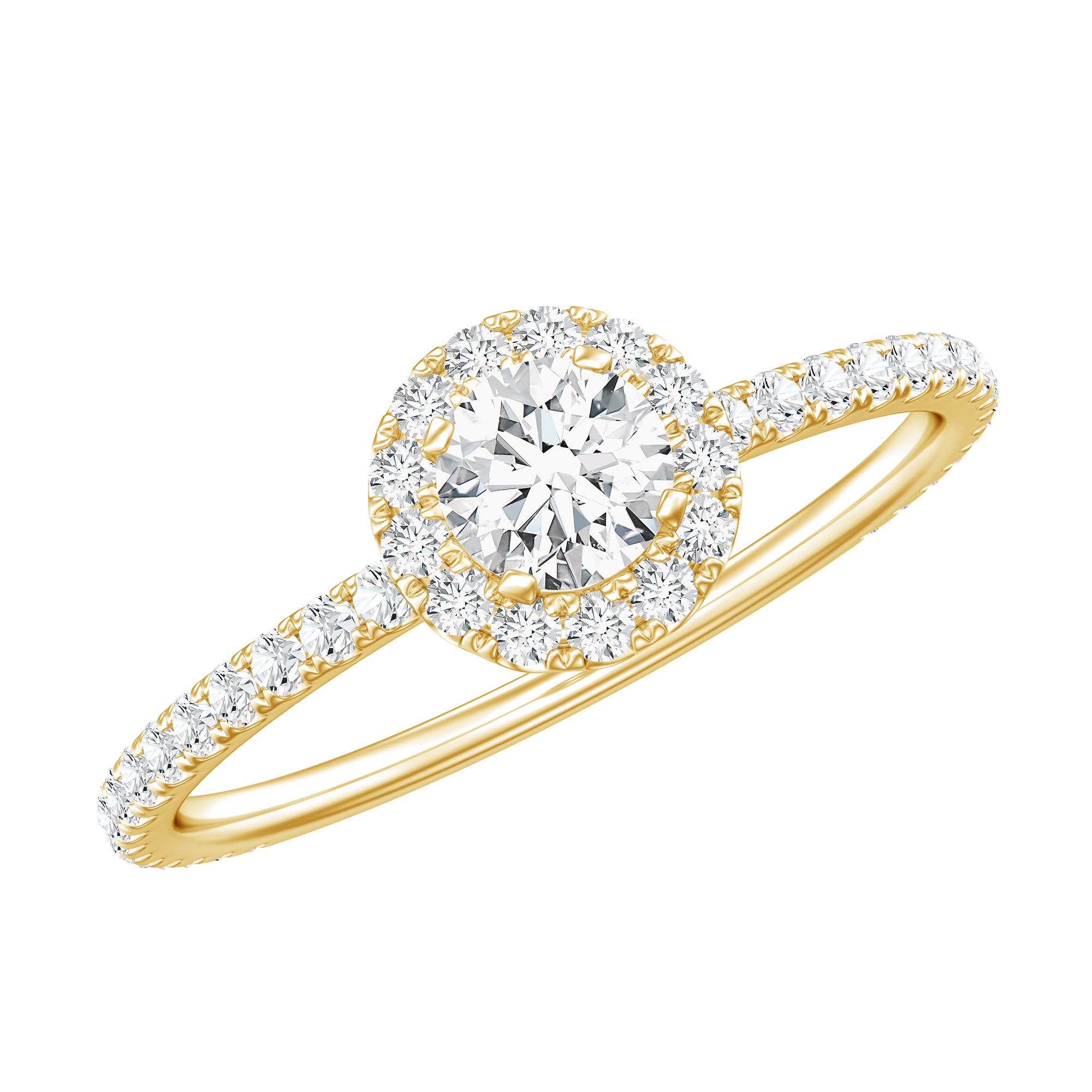 Certified Moissanite Promise Ring For Engagement D-VS1 - Rosec Jewels
