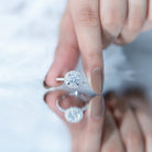 2 Carat Brilliant Cut Moissanite Classic Engagement Ring with Halo D-VS1 92.5 Sterling Silver - Rosec Jewels