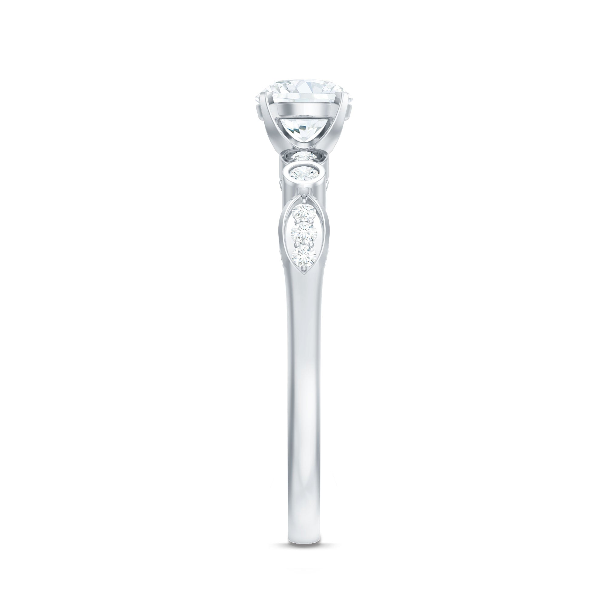 Rosec Jewels-Cubic Zirconia Promise Engagement Ring