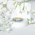 Rosec Jewels-Oval Cut Aquamarine Eternity Wedding Band