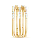Certified Diamond Cocktail Wrap Ring Natural - ( HI-SI ) - Rosec Jewels