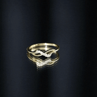 Certified Diamond Infinity Promise Ring For Her Natural - ( HI-SI ) - Rosec Jewels