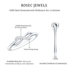 Certified Diamond Infinity Promise Ring For Her Natural - ( HI-SI ) - Rosec Jewels