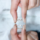 Certified Diamond Infinity Promise Ring For Her Natural - ( HI-SI ) - Rosec Jewels