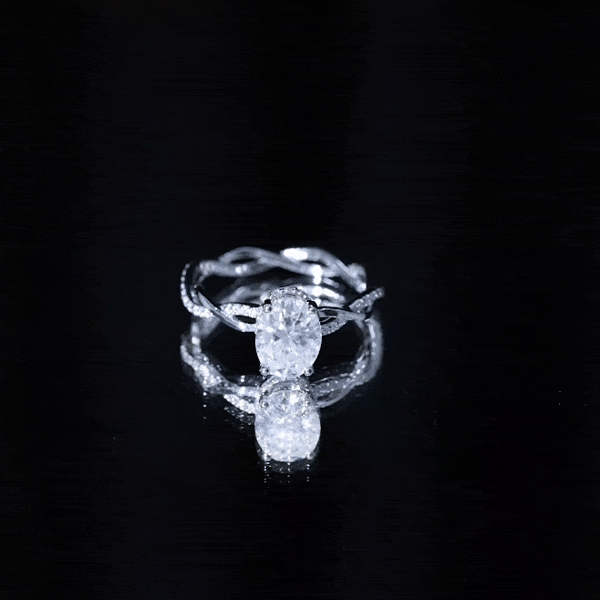 Certified 2 Carat Moissanite Hidden Halo Engagement Ring in Silver D-VS1 14K Yellow Gold Plated Silver - Rosec Jewels