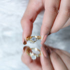 Rosec Jewels-Solitaire Moissanite Wedding Ring Set for Her