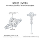 Antique Style Moissanite Halo Engagement Ring D-VS1 - Rosec Jewels