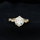 1.50 CT Certified Moissanite Vintage Ring Moissanite - ( D-VS1 ) - Color and Clarity - Rosec Jewels