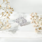 Rosec Jewels-Vintage Inspired Moissanite Wedding Ring Set of 3