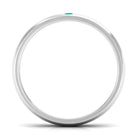 Natural May Birthstone Emerald Band Ring AAA - Rosec Jewels