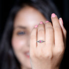 Rosec Jewels-Real Princess Cut Ruby Promise Ring with Celtic Knot