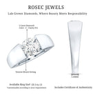 IGI Graded 2 Carat Lab Grown Diamond Engagement Ring for Men Lab - ( E-VS1 ) - Rosec Jewels