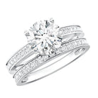 Rosec Jewels-IGI Certified 2 Carat Lab Grown Diamond Engagement Ring with Wedding Band