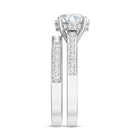 Rosec Jewels-IGI Certified 2 Carat Lab Grown Diamond Engagement Ring with Wedding Band