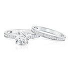 Rosec Jewels-IGI Certified 2 Carat Lab Grown Diamond Engagement Ring with Wedding Band