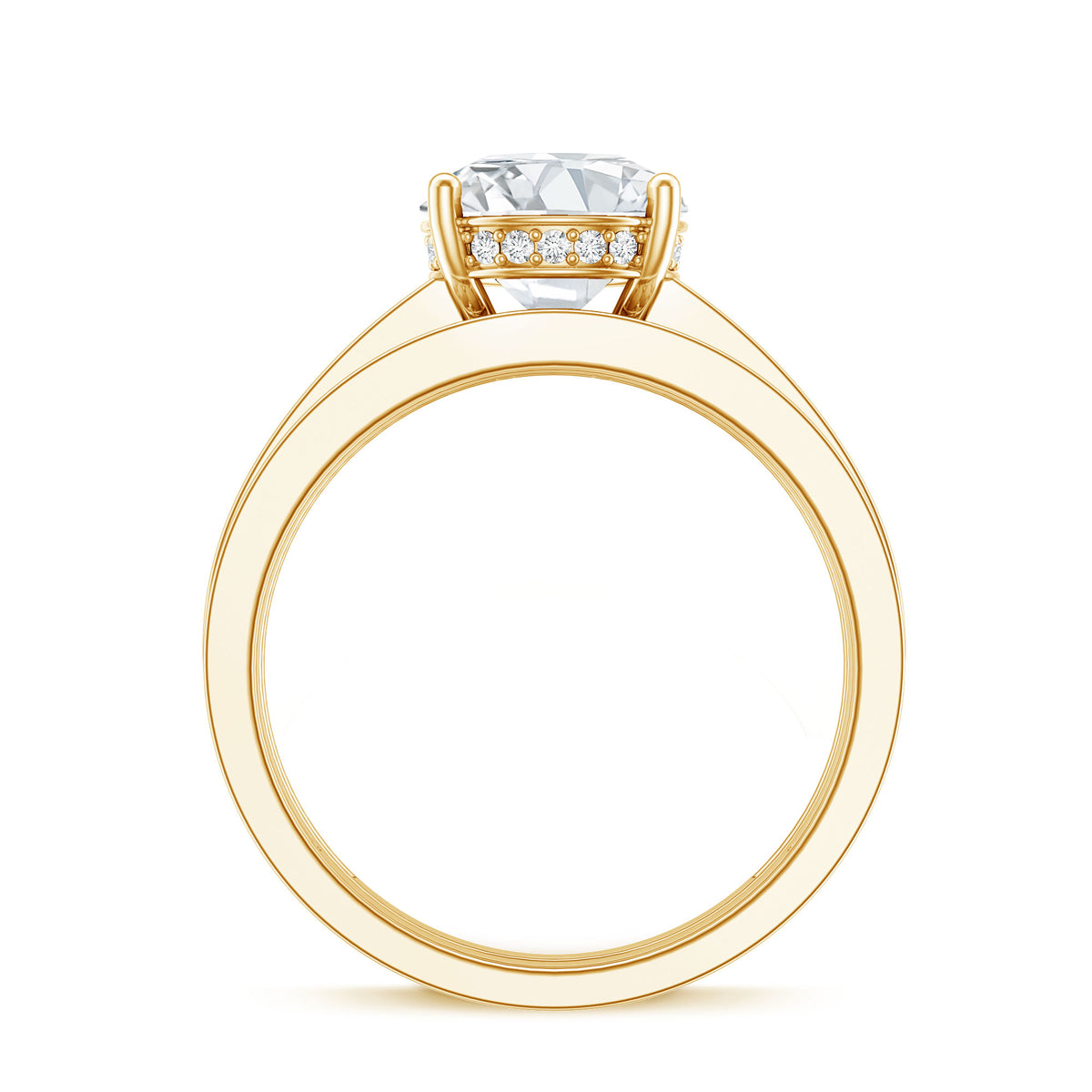 Rosec Jewels-IGI Certified 2 Carat Lab Grown Diamond Engagement Ring with Wedding Band