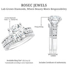 Rosec Jewels-IGI Verified 4 Carat Lab Grown Diamond Engagement Ring with Enhancer