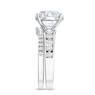 Rosec Jewels-IGI Verified 4 Carat Lab Grown Diamond Engagement Ring with Enhancer
