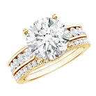 Rosec Jewels-IGI Verified 4 Carat Lab Grown Diamond Engagement Ring with Enhancer