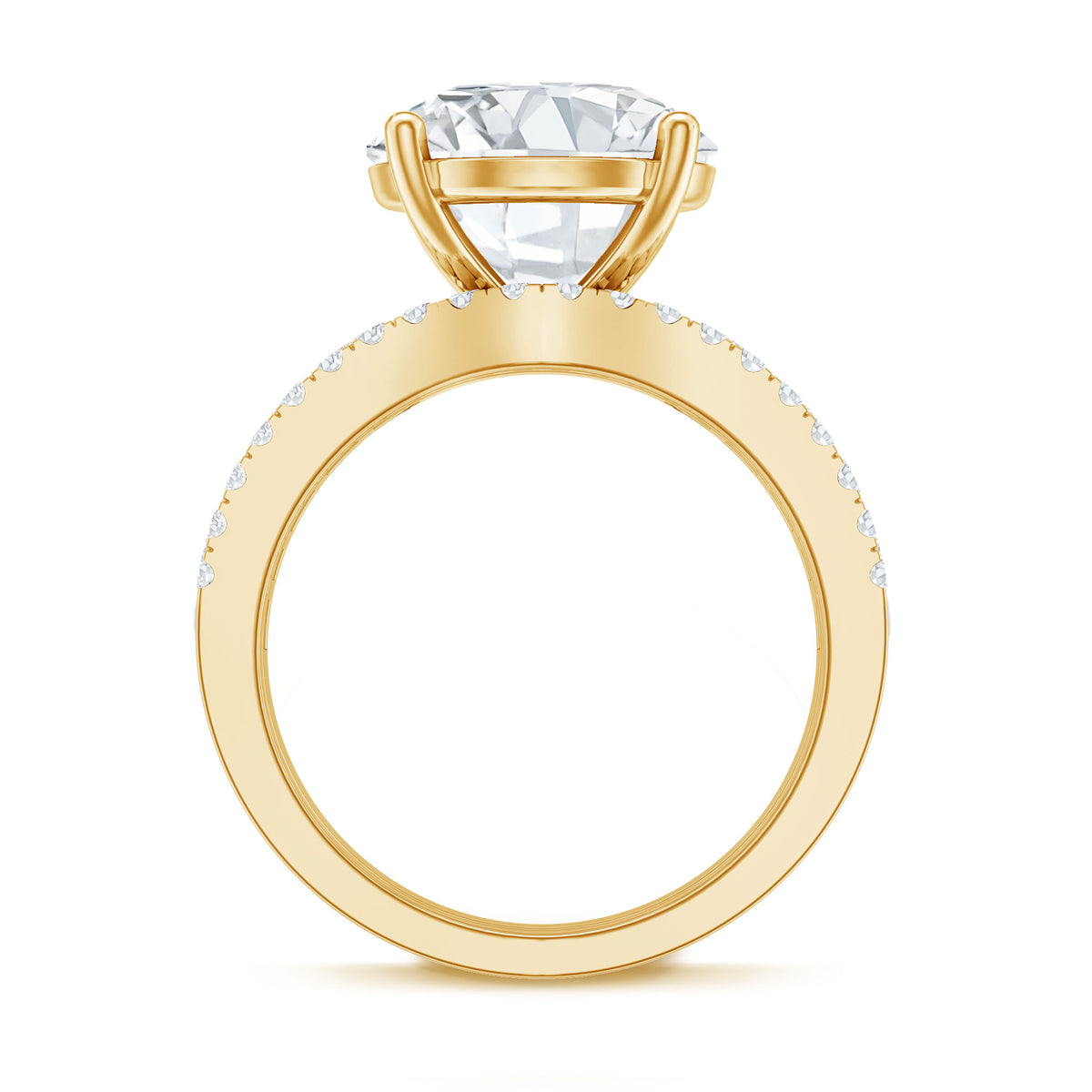 5 Carat IGI Certified Lab Grown Diamond Engagement Ring with Wedding Band Lab - ( E-VS1 ) - Rosec Jewels