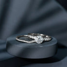 Rosec Jewels-2 Carat Lab Grown Diamond Wedding Engagement Ring Set IGI Certified