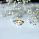 Rosec Jewels-2 Carat Lab Grown Diamond Wedding Engagement Ring Set IGI Certified